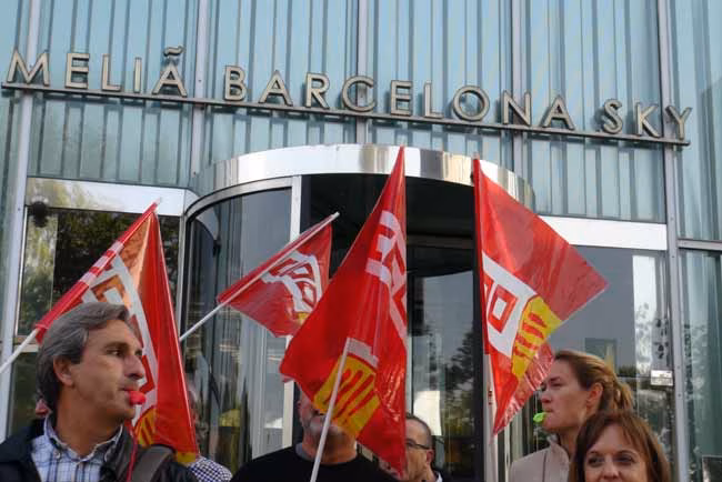 CCOO apoya a las camareras de piso del Hotel Hilton Diagonal Mar que sufren persecución y despidos por denunciar su contratación como cesión ilegal