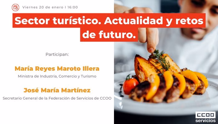 CCOO organiza una charla-coloquio en FITUR en la que se abordará la actualidad y los retos del sector turístico en nuestro país
