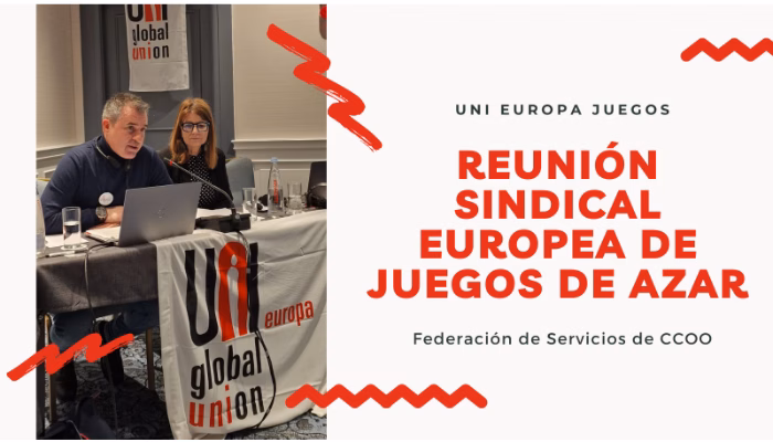 CCOO Servicios participa en la reunión sindical europea de juegos de azar