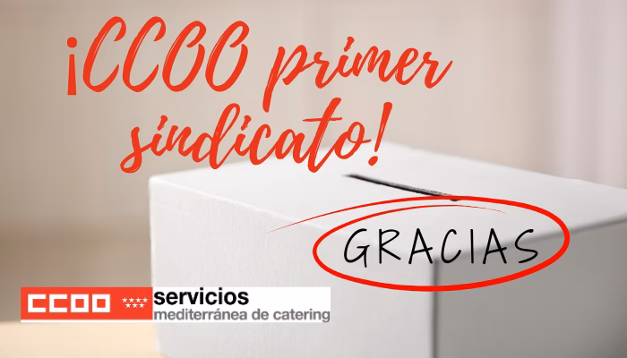 CCOO primer sindicato en Mediterránea de la Comunidad de Madrid