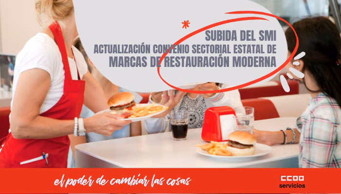 Subida del SMI y actualización Convenio sectorial estatal de Marcas de Restauración Moderna