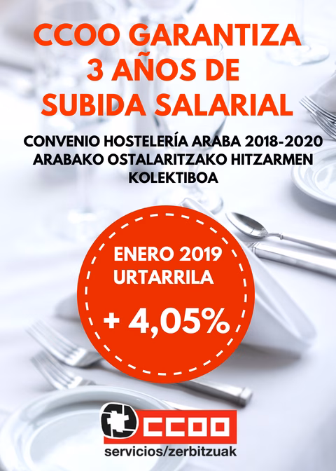 Firmado el Convenio de Hostelería de Álava