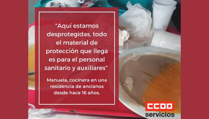 Situación de trabajadoras y trabajadores de colectividades (cafeterías de hospitales, residencias de ancianos, ferias…