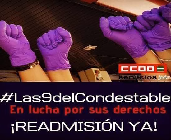 Firma por la readmisión de las 9 camareras de pisos del Hotel Condestable Iranzo