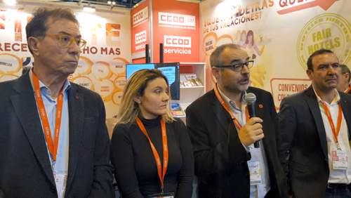 CCOO inaugura su stand en FITUR
