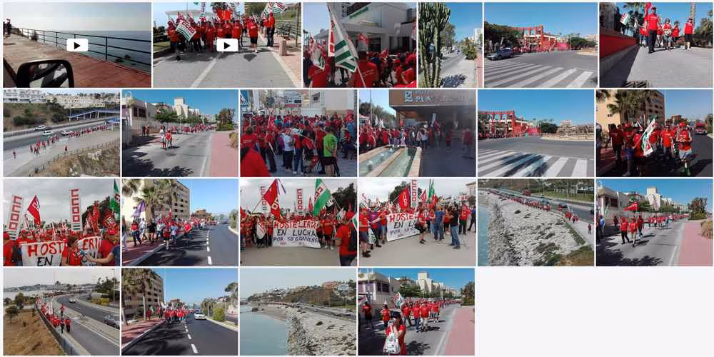 Marcha hosteleria en Málaga