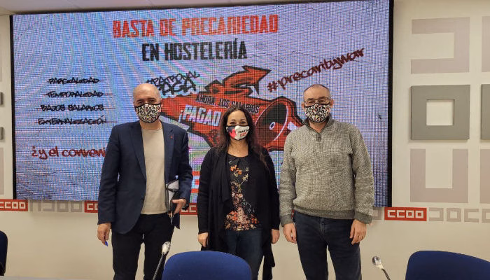 CCOO exige combatir la precariedad a través del desbloqueo de la negociación colectiva en hostelería